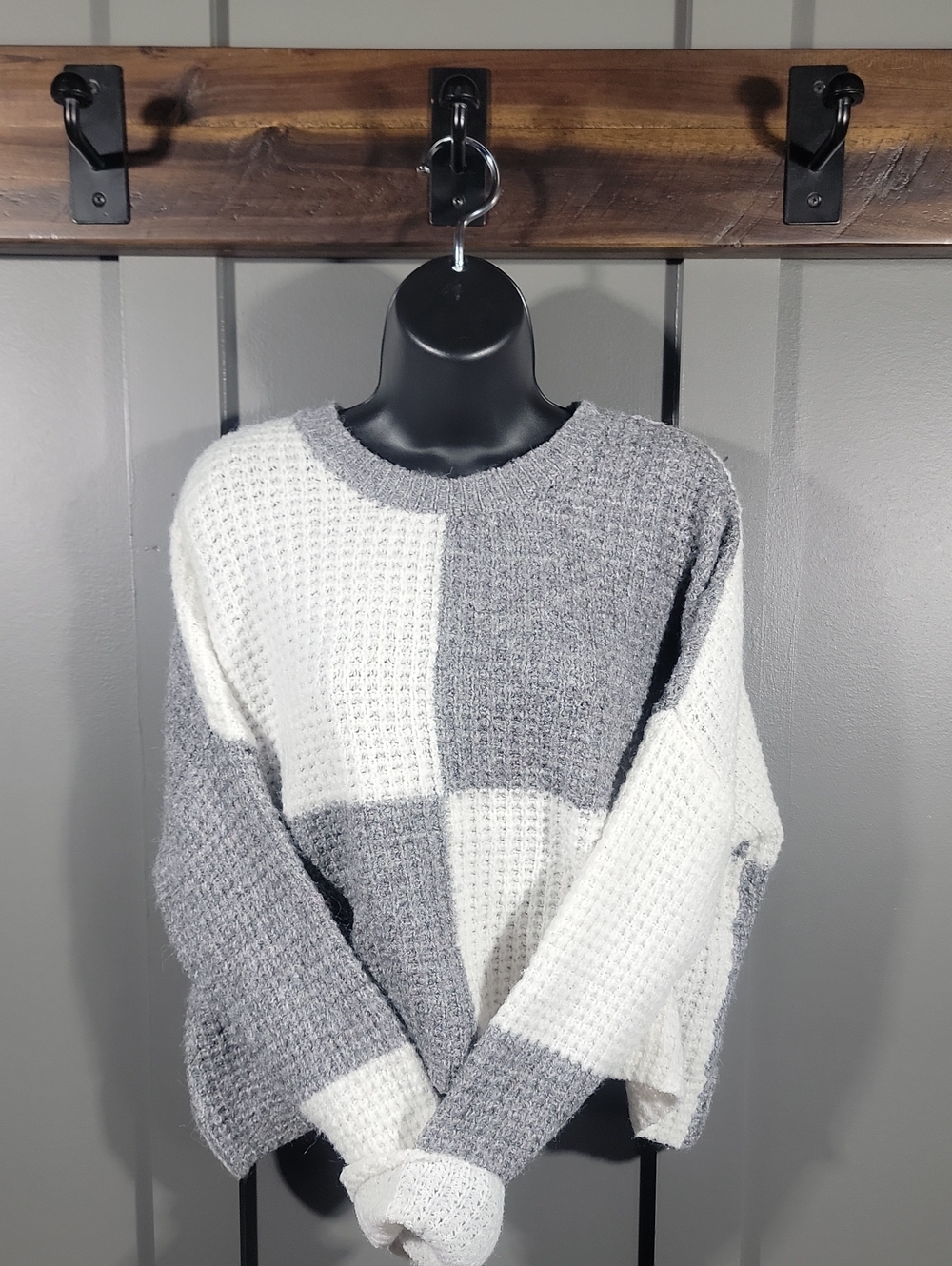 Jessica Simpson Cozy Color Block Knit Sweater